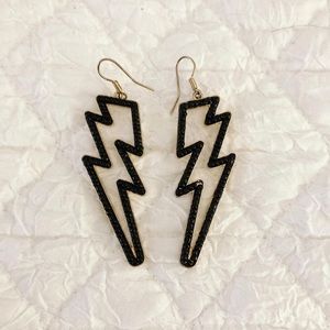 Lightning bolt earrings